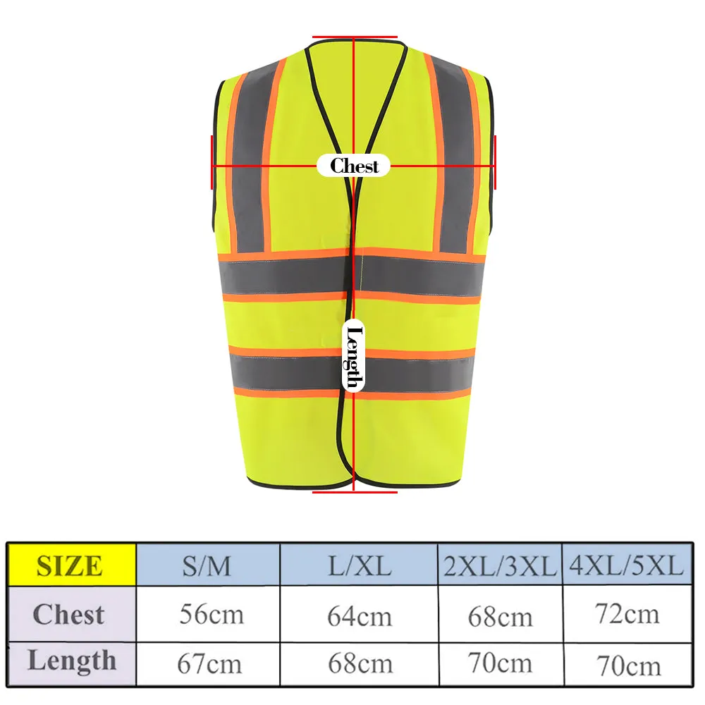 SMASYS Reflective Hi Vis Security Guard EN471 Safety Vest