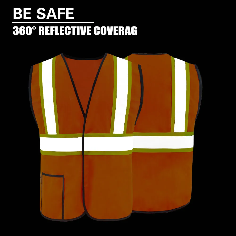 SMASYS Reflective Hi Vis Warehouse Safety Vest with Pocket