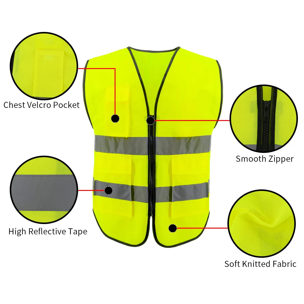 SMASYS Reflective Highvis Railroad Safety Vest