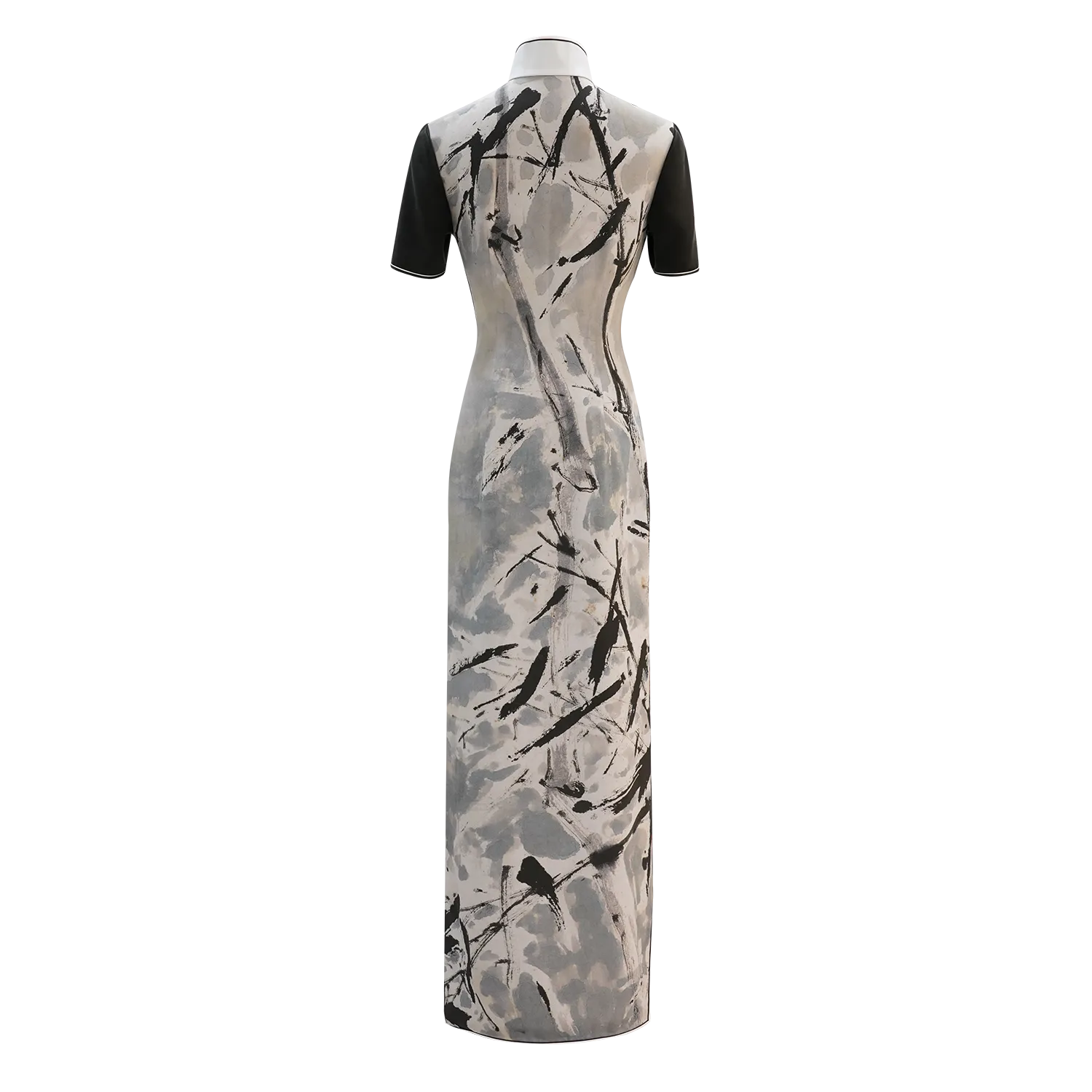 SPARKLE COLLECTION x HKMoA【BAMBOO IN SNOW】100% Silk Cheongsam (Short Sleeve / Regular Fit) (高風亮節) (高劍父)