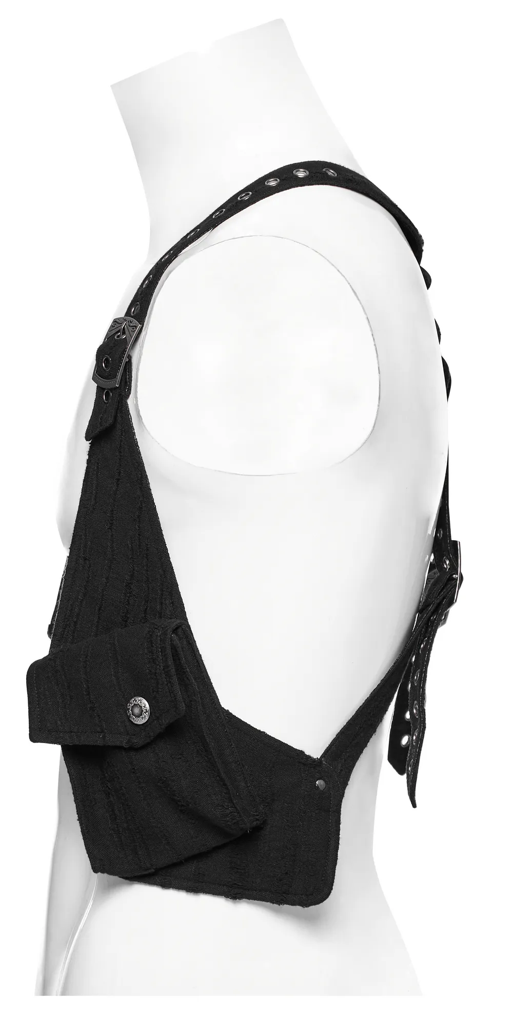 Stylish Knitted and Leather Holster Harness with Pockets
