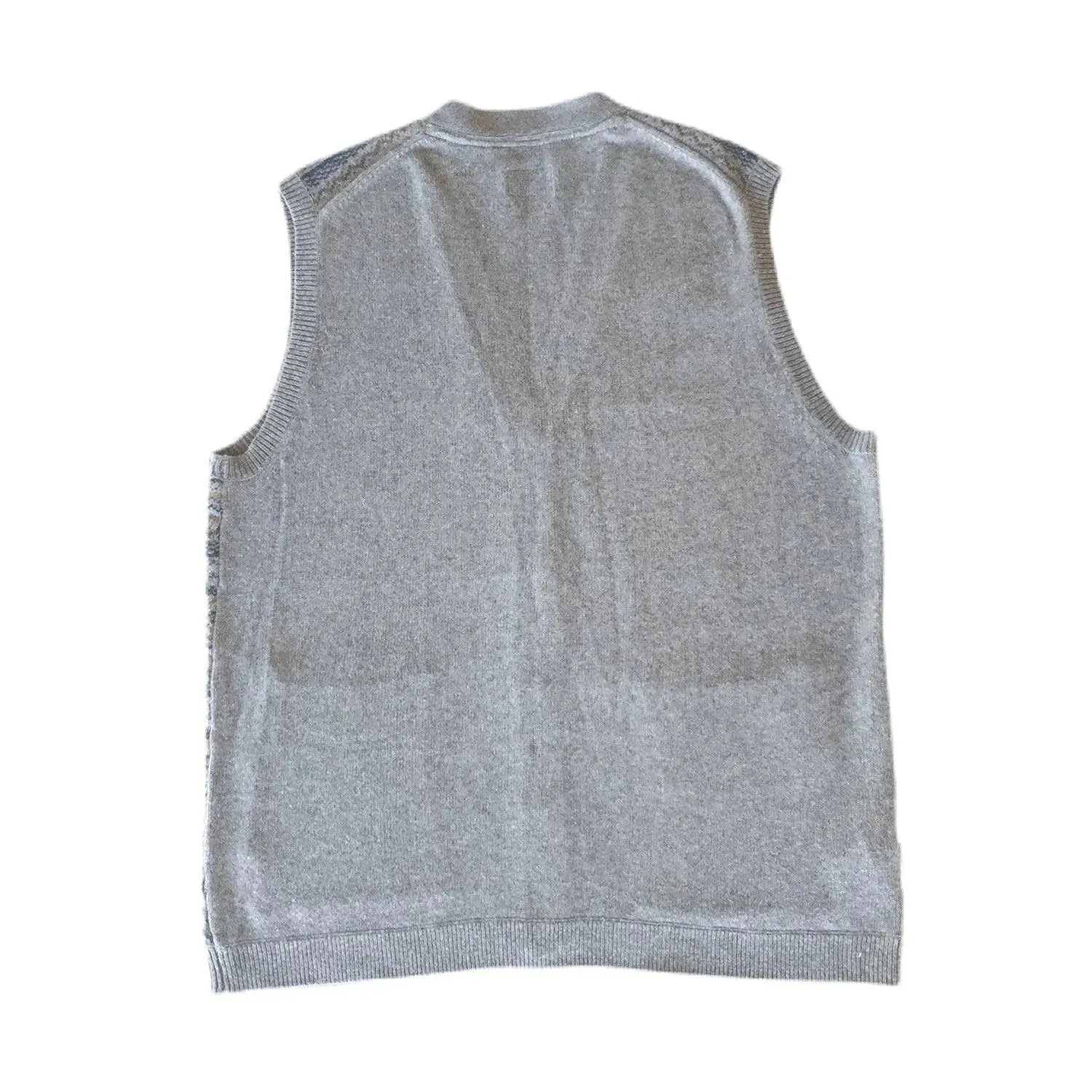 Ted Baker Mens Fairmun Button Through Fairisle Tank Sweater Vest Sleeveless