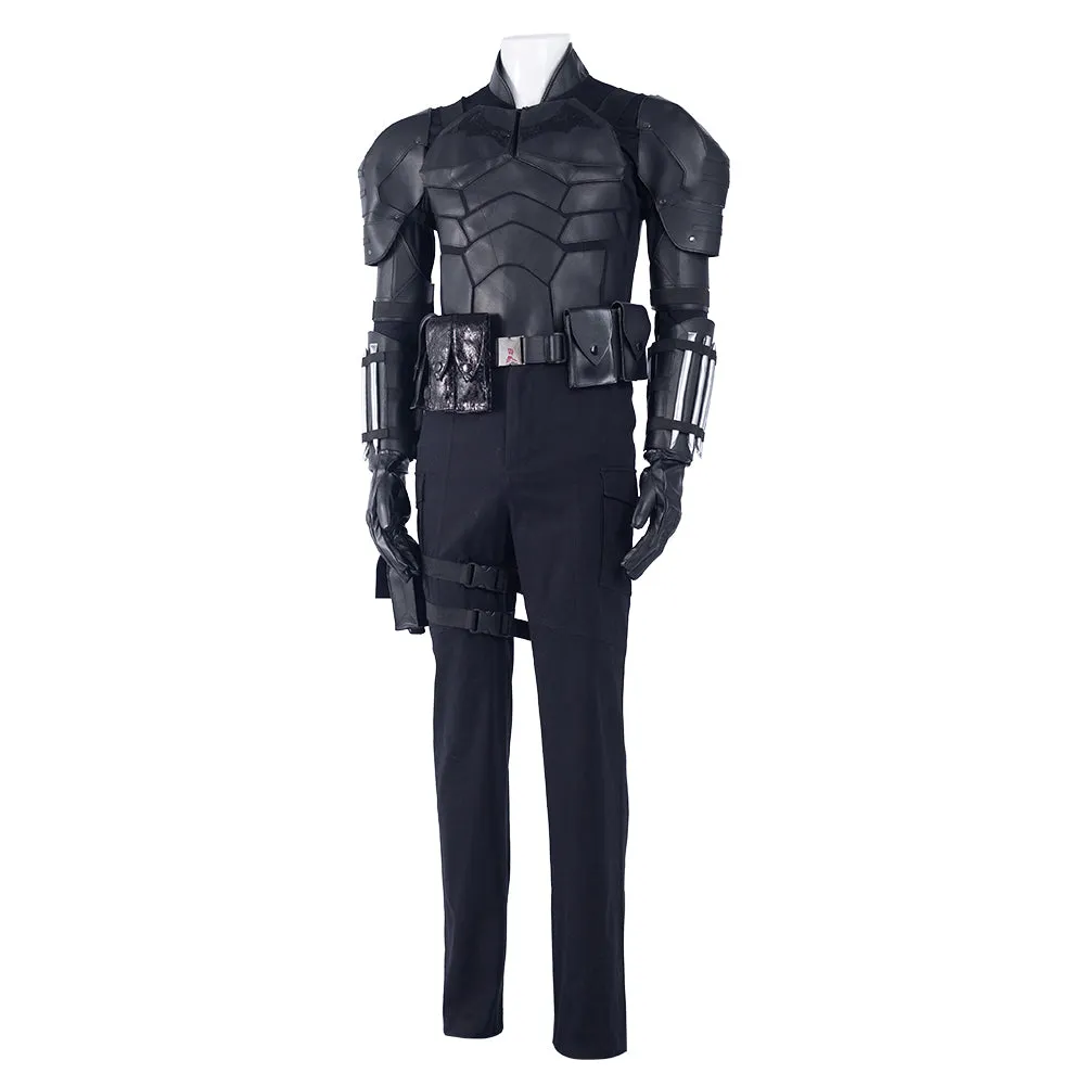 The Batman Bruce Wayne Cosplay Costume Pants Cloak Outfits Halloween Carnival Suit