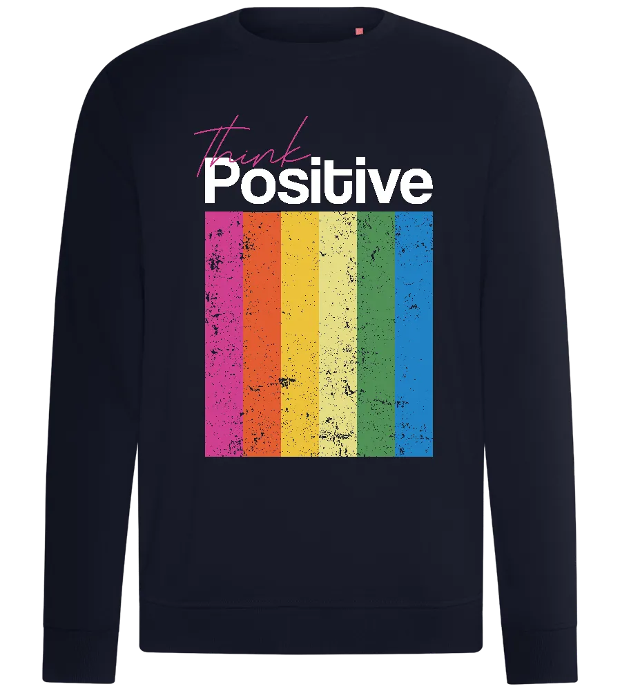 Think Positive Colorful Design - Comfort unisex sweater