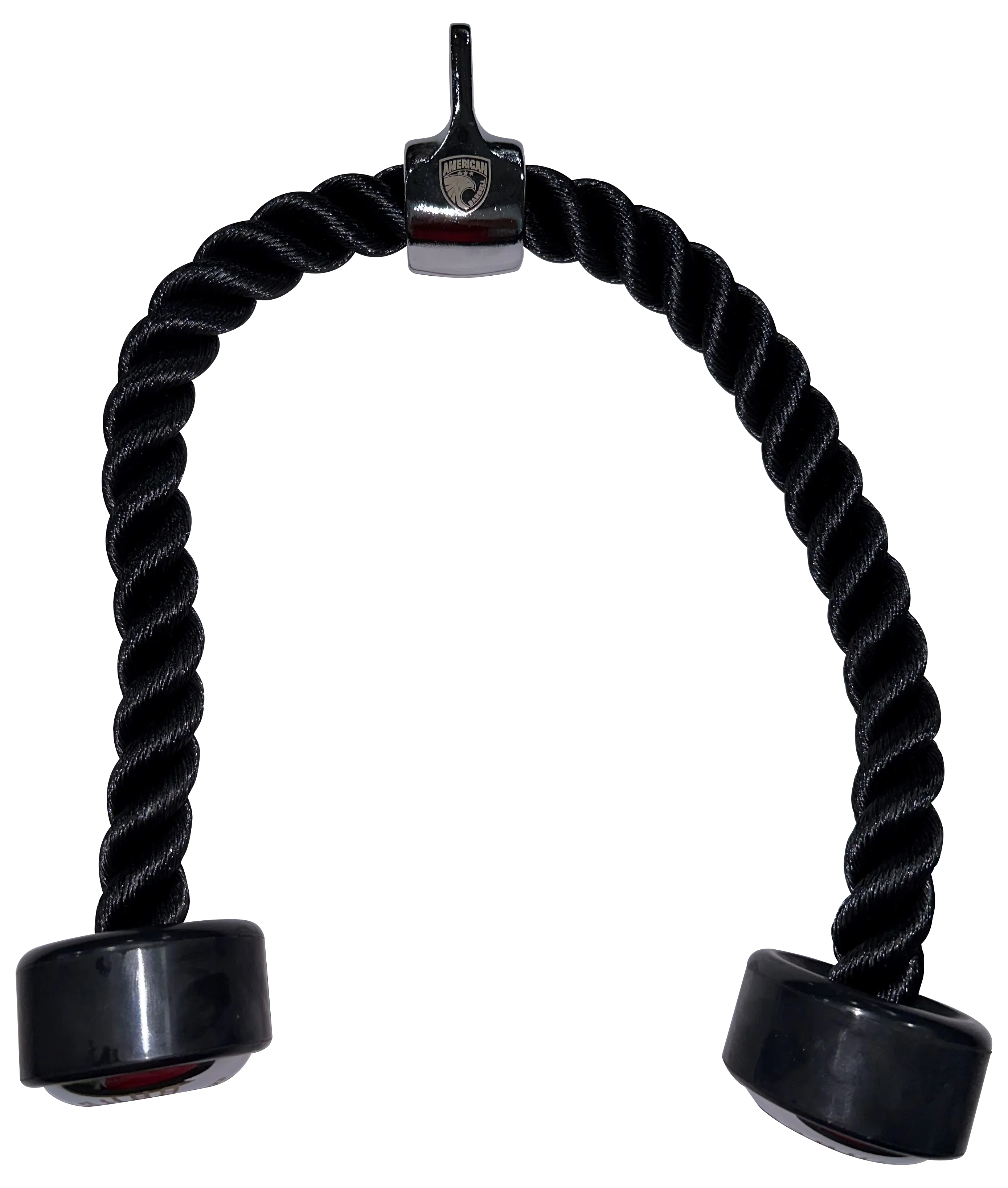 Triceps Press Down Rope Cable Attachment with Rubber Ends