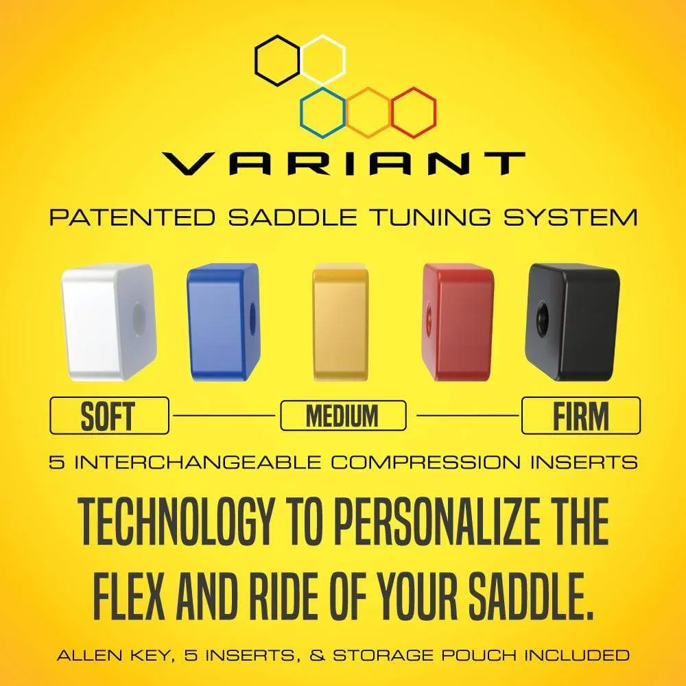 VAR-1 Adjustable Flex Ti Rails Bike Saddle (155mm)