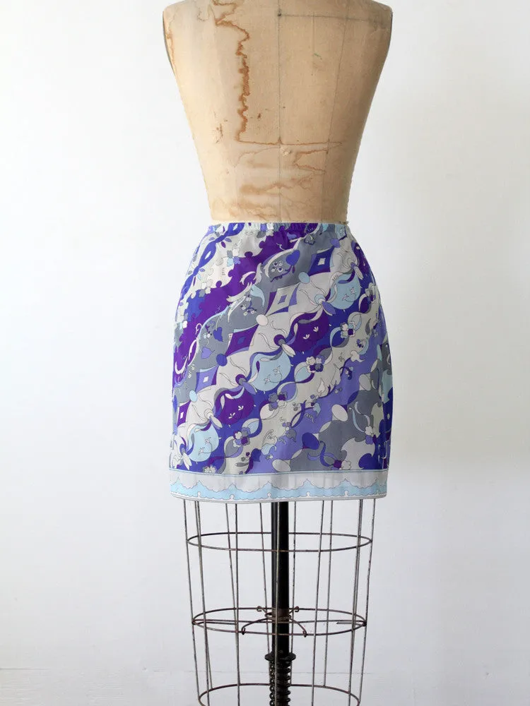 vintage 60s Emilio Pucci Form Fit Rogers half slip